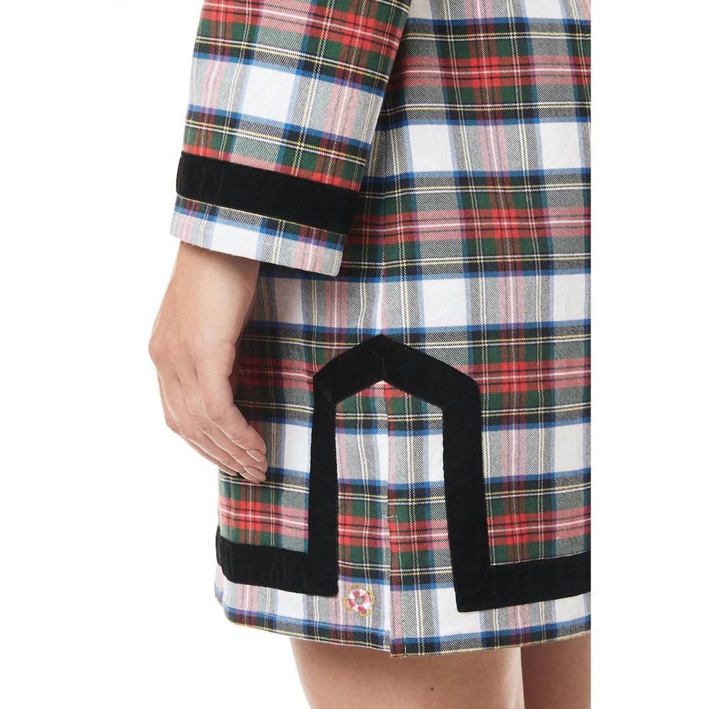 NEW CASTAWAY tunic dress in white plaid - Picture 2 of 2